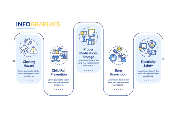 Babyproofing Home Vector Infographic