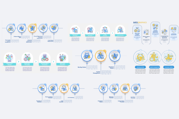 Bank Regulation Infographic Templates for Local Business Design