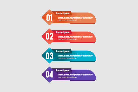 Banner Design Element Infographic for Graphics and Branding