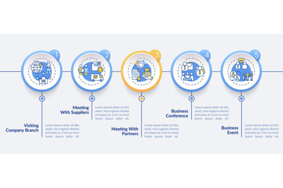 Business Travel Types Vector Infographic - Clean Graphics for Editorial Use