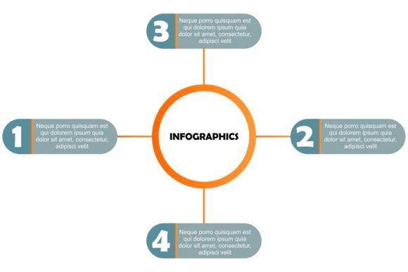 Four Step Funnel Infographic for Brand Graphics
