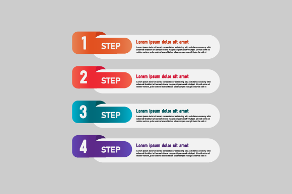 Infographic Design Element Banner for Marketing Graphics