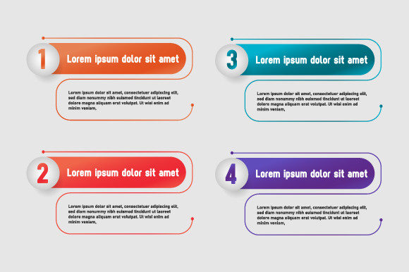 Minimalist Infographic Set Banner Design for Graphics and Branding