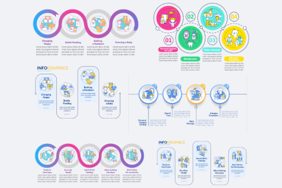 Parenting Tips Infographic Graphics for Crafting