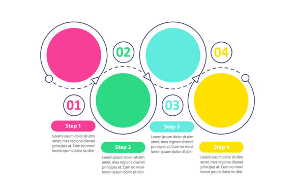 Simple Flowchart Infographic Template for Graphics and Infographics