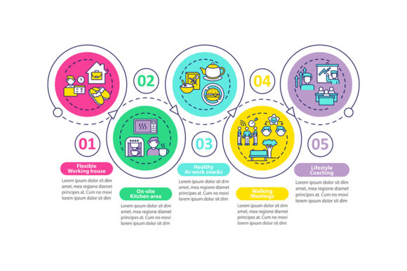 Workspace Wellness Vector Infographic Graphics